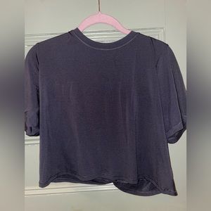 NEW Fabletics Twist Back Tee size L